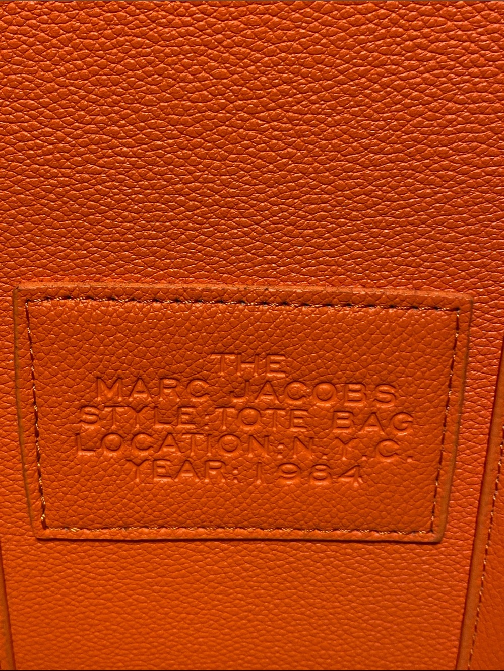 Marc Jacobs The Tote Bag “Teddy Trim Orange - Picture 8 of 15